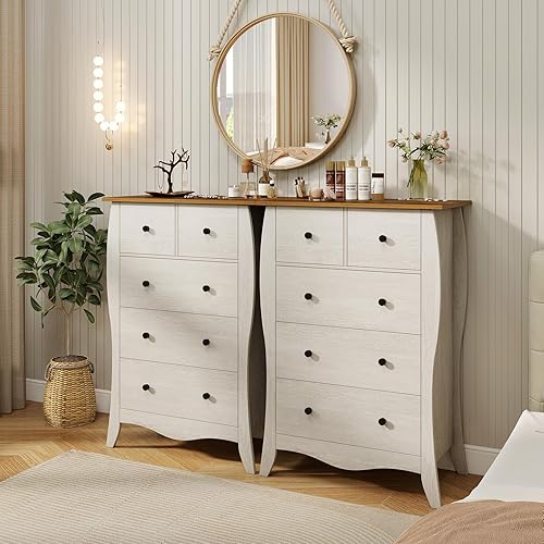 KOMFOTTEU Commode avec 5 Tiroirs de 2 Tailles, Armoire Chambre en Tissu & Bois, Meuble Rangement Dispositif Anti-basculement, pour Salon, Bureau, 67,5 x 38,5 x 97 cm (Gris) - Nail Gallerys