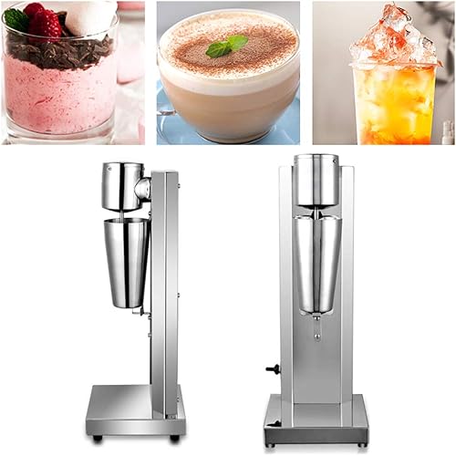 Mixeur à milkshaker - 650 ml - 18 000 RMP - Mixeur à cocktail - En acier inoxydable - Pour milkshake, milkshake, protéine - Pour le bricolage, le dessert et le thé au lait - Nail Gallerys