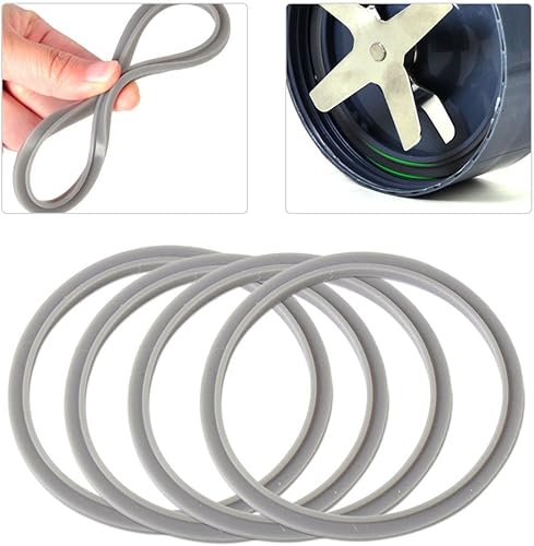 BAAQII 4X Bague de Joint en Caoutchouc de Rechange Gris pour Nutri Bullet Nutribullet 900W - Nail Gallerys