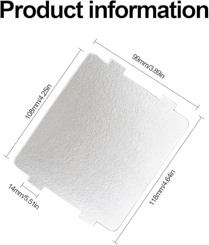 5 Pièces Plaque Mica Micro Ondes Universelle Pour Accessoires pour Micro-Ondes, Plaque à Micro-ondes Remplacement de Feuille de Plaque de mica de Four à Micro-Ondes Mica Feuille Couvercle de Guide - Nail Gallerys