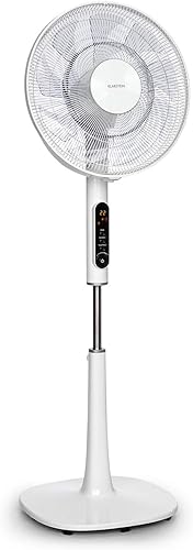 KLARSTEIN Sommerwind - Ventilateur sur Pied, Rotor 16' (41 cm), 35 W, jusqu'à 5 544 m³ / h, 58 DB Max, Oscillation à Commande séparée, 22 Niveaux de Vitesse, 4 Modes de Fonctionnement - Blanc - Nail Gallerys