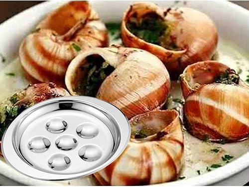 Ensemble De 6 Plats À Escargots Assiette À Escargots Ustensiles De Cuisine Empilables Et Résistants À La Chaleur Pour Restaurant Et Maison - Nail Gallerys