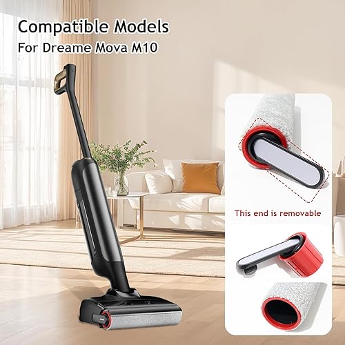 Accessoires de rouleau de brosse pour Mova M10, pièces de rechange d'aspirateur eau et poussière, 2 rouleaux de brosse + 2 filtres HEPA + 1 brosse de nettoyage - Nail Gallerys