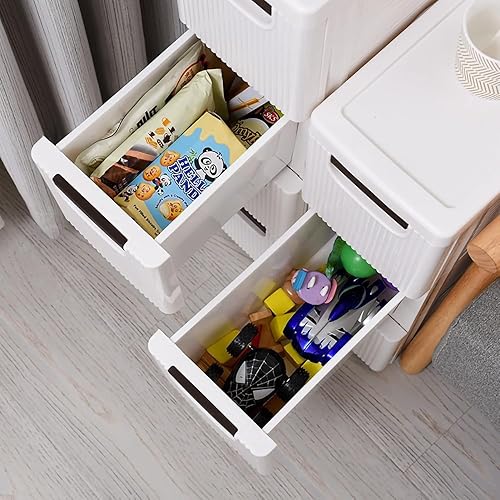 Meuble de salle de bain mince avec tiroir coulissant, tour de rangement sur roulettes, organisateur de tour de rangement (6 tiroirs) - Nail Gallerys