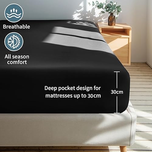 Tifschlaf Drap Housse 160 x 200 - Gris Foncé 160x200 Drap Housse 2 Personnes 160200 Bonnet 30 cm Matelas en Microfibre avec Élastique Tout Autour - Nail Gallerys