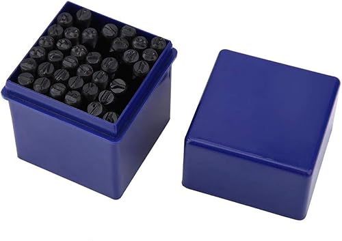 Kit de poinçons en métal et en Cuir,36pcs / Set 5mm en Acier Alphabet en Acier Lettre & Chiffre Stamp Punch Die Kit d'outils - Nail Gallerys