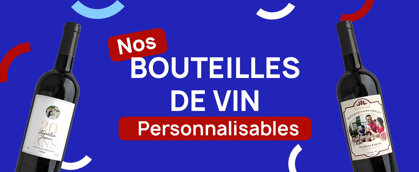 Bouteille vin personnalisbale