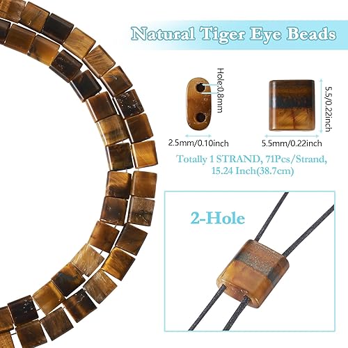 Spritewelry Miyuki Tila Lot de 1 fil de perles rectangulaires en jaspe aqua terra, à 2 trous, pour la fabrication de bracelets et de bijoux (vert clair) - Nail Gallerys