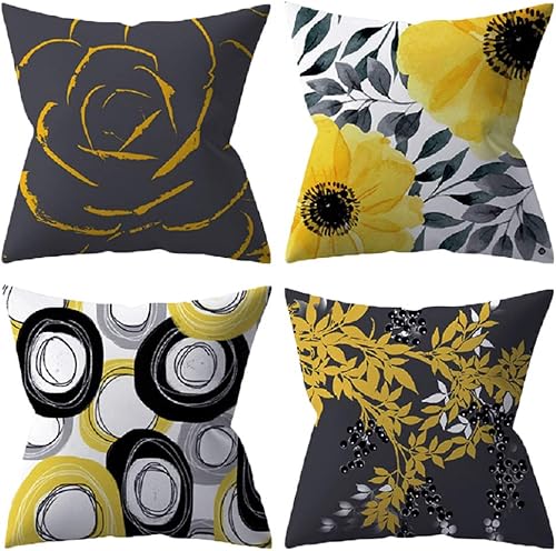 BCKAKQA Lot de 4 housses de coussin carrées en lin de style bohème pour salon, canapé, lit, 60 x 60 cm - Nail Gallerys