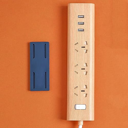 DOITOOL 8pièces Organisateur De Multiprise Mural Auto-adhésif Support De Prise Adhésif Pour Bureau Rangement Pratique De Câbles Et Prises Sans Perçage - Nail Gallerys