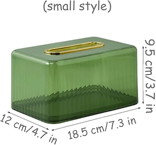 ZXCMY Commode Couvercle de boîte à mouchoirs en Plastique Support de boîte à mouchoirs Moderne Support décoratif Simple Porte-mouchoirs rectangulaires étui à mouchoirs Transparent Réutilisable - Nail Gallerys