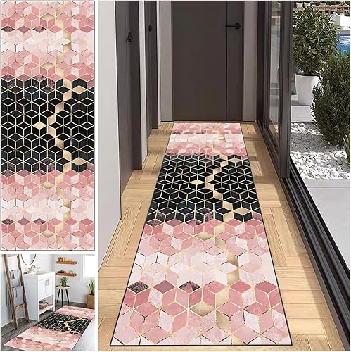 JaevKwzy Tapis Couloir 40 x 60 cm, Tapis de Cuisine Devant Evier Tapis de Couloir Moderne Antiderapant Lavable Tapis Cuisine Tapis Couloir Long pour Cuisine Salon Chambre Tapis d'entrée pour Hall - Nail Gallerys