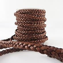 Lanière de cuir tressée plate – Tressage plat