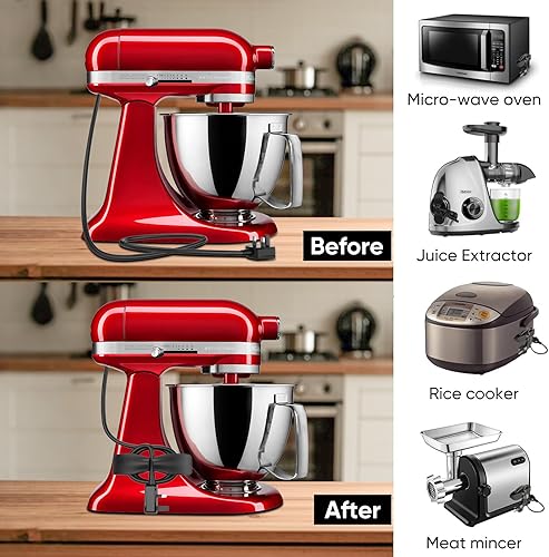 Organisateur de Cable, 6 Organisateur de Fil Electrique pour Appareils Câble Organisateur Support de Cordon pourElectroménagers pour Ménagers, Mélangeur, Cafetière (6 Pcs) - Nail Gallerys