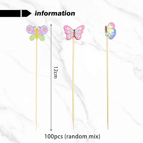 100 Morceaux De Panneaux De Fruits De Papillon Colorés, De Mignons Panneaux De Fruits De Dessin Animé, De Panneaux De Décoration Alimentaire Et De Panneaux De Fruits Intéressants. - Nail Gallerys