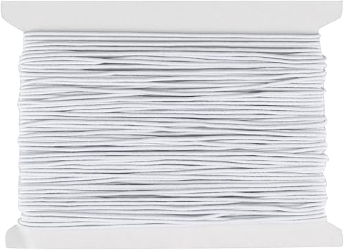Fil pour Bracelet Perle, 1mm x 20m Fil Elastique pour Bracelet Resistant, Cordon Blanche, Cordon Elastique Bracelet Blanc, Cordon pour Collier Artisanat Fabrication de Bijoux - Nail Gallerys