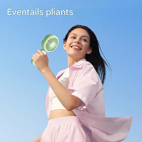 Petit ventilateur portable, ventilateur pliant personnel | Éventail de main personnelle pliable à vent fort | ACCESSOIRES INTELLIGENTS LÉGERS 3 VITESSE AIR STRONGE AIR - Nail Gallerys