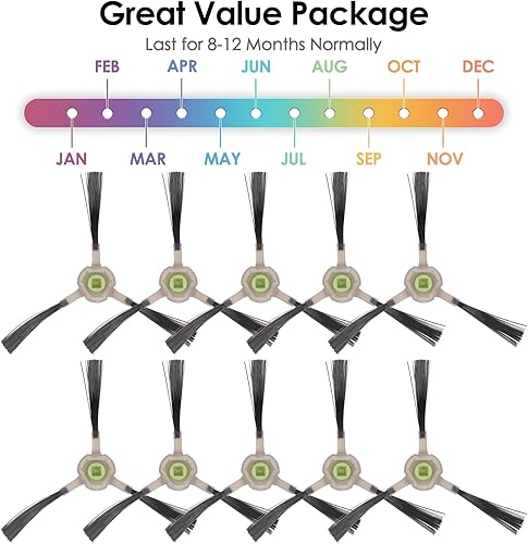 (12 pièces) filtres HEPA compatibles avec aspirateur robot Lefant M210B M213S M210S M210 M213, OKP Life K2 K3 K3A K4 K5, kit de filtres de rechange pour aspirateur robot 12 filtres - Nail Gallerys