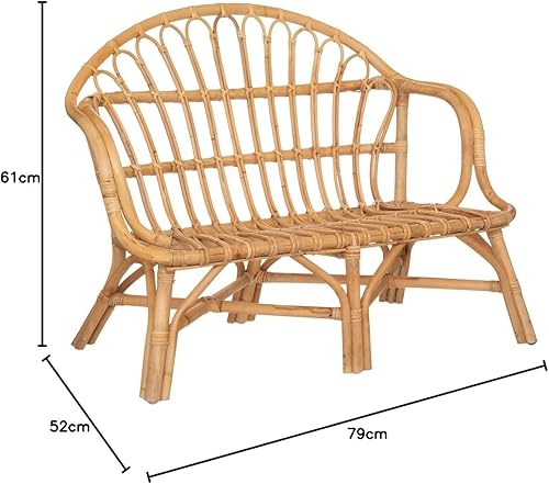 Atmosphera - Banc Enfant - rotin - 79x61 cm - Nail Gallerys