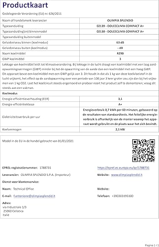 OLIMPIA SPLENDID Climatiseur mobile Climatiseur mobile DOLCECLIMA SILENT 10 WIFI - Nail Gallerys