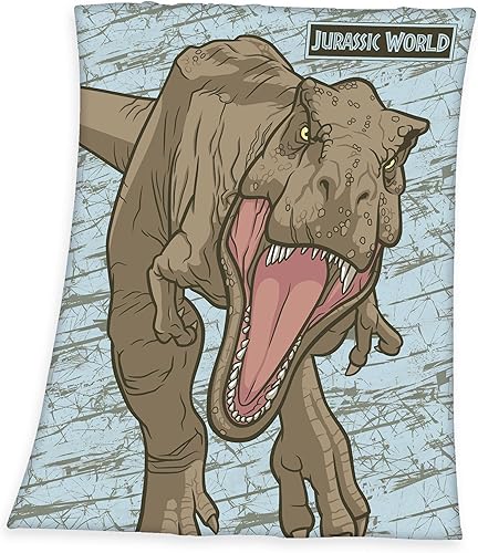 Herding Couverture Polaire Jurassic World, 130 x 170 cm, 100% Polyester, Polaire - Nail Gallerys