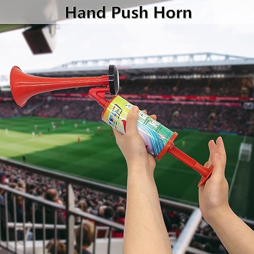 Niuhong Corne Stade Trompette Presse Main Fanfare Football Signal Cris Très Forts Fabricants Bruit Corne Main Portable Corne Krachmacher Jeu Plastique Célébrations Sportives Spectateurs Fans - Nail Gallerys