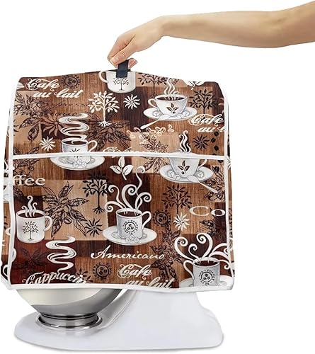 HUGS IDEA Housse anti-poussière en polyester matelassé pour petits appareils de cuisine - Convient à la plupart des mélangeurs de taille standard - Résistant aux taches - Nail Gallerys