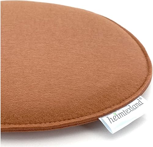 heimtexland ® Typ631 Lot de 4 coussins de chaise en feutre - 35 cm - Rond - Menthe - Nail Gallerys