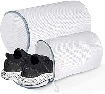 Lot de 2 Filet de Lavage pour Chaussures, Sacs à Linge en Maille avec Fermeture Éclair pour Machine à Laver, Filet à Linge Réutilisable pour Protéger Les Chaussures - Nail Gallerys