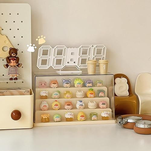 Vitrine robuste en acrylique résistant à la poussière pour objets de collection - Armoire de rangement transparente pour modèles et bijoux - Nail Gallerys