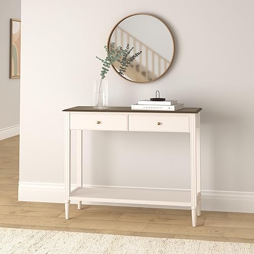 Atmosphera - Console Solen - Blanc et Bois - Nail Gallerys