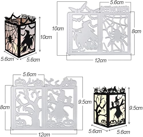 2pcs Citrouille Métal Matrices de Découpe et Forme de Sorcière Araignée Diy Dies de Decoupe pour Scrapbooking Fabrication Cartes Artisanat Décoration Albums - Nail Gallerys