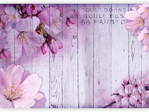 Papier peint murando intissé 300x210 cm Décoration Murale XXL Poster Tableaux Muraux Tapisserie Photo Trompe l'oeil Fleurs bois conseils b-A-0202-a-c - Nail Gallerys