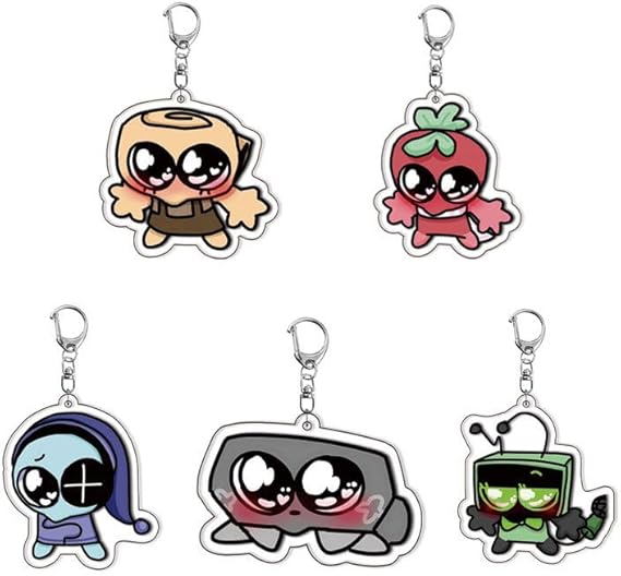 Dandi's World Porte-clés Dandy Figurine pendentif Goob,Vee,Sprout,Astro Acrylique Porte-clés Sac Décor Accessoires Cos Game Props - Nail Gallerys