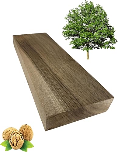 ARMLAZER Bâton de Noyer, raboté sur quatre côtés Bâton en Bois de Noyer, blanc en bois foncé pour le produit de bricolage - Nail Gallerys