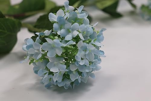 EUEUZLT Fleurs de viorne artificielles en forme d'hortensia de 70 cm avec 3 têtes de fleurs réalistes de 8 cm, 7 couleurs pour décoration d'intérieur et de mariage toute l'année (blanc) - Nail Gallerys