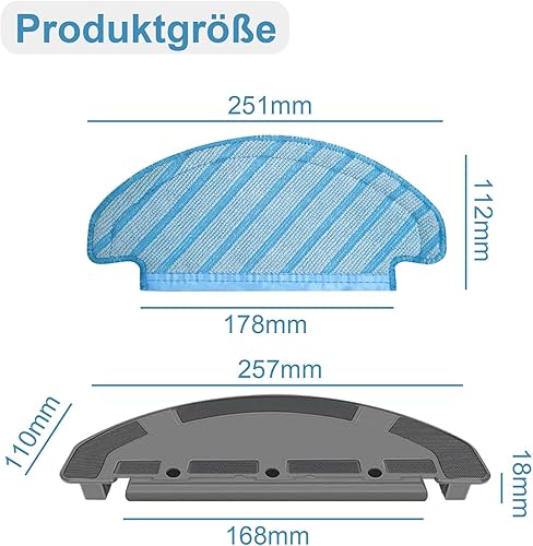 Alriedy Support pour lingettes ECOVACS DEEBOT T9 Max T8 T8AIVI N8 Pro N8 Pro Plus DX93 DDX96 - Pièce de rechange - Nail Gallerys