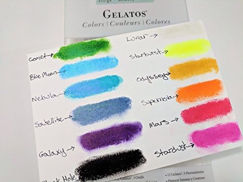 Faber-Castell Gelatos Lot de 15 crayons de couleurs irisées - Pigments solubles dans l'eau - Nail Gallerys