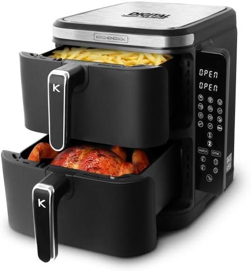 Double Friteuse à Air Paniers Superposés 12l – Airflow 12 Kitchencook - Nail Gallerys