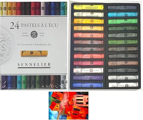 Sennelier Ensemble de Pastel secs 24 Pastels tendres à l'écu.DECOUVERTE - Nail Gallerys