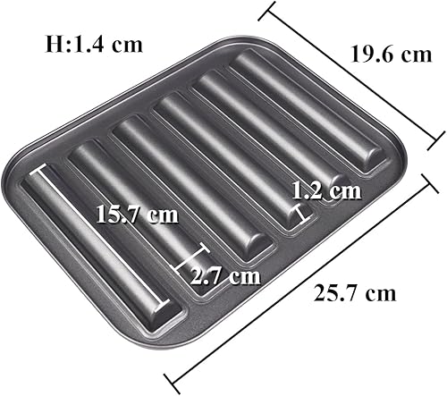 Sinsanye Lot de 2 Moule Barre de Céréales, 12 Trous Moule Financier avec Propriétés Antiadhésives, Moules à Barres pour Barre Energétique Entremet Cuisine Boulangerie - Nail Gallerys