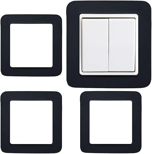 Lot de 4 plaques autocollantes pour interrupteur de forme carrée pour décoration de la maison - Nail Gallerys