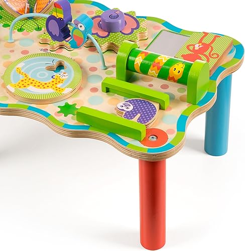 Melissa & Doug First Play Children€s Jungle Wooden Activity Table for Toddlers, Multicolor 30122 - Nail Gallerys