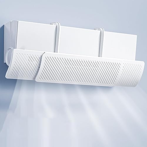 Déflecteur d'air AC – Panneau de commande de direction du flux d'air réglable | Déflecteur d'air conditionneur | Bouclier de dérivation d'air rétractable | Protection de déflecteur pour un usage - Nail Gallerys