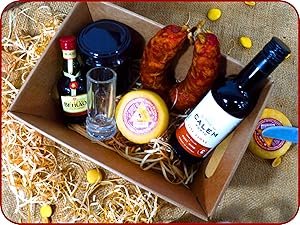 emballage gourmet, boite gourmet, panier en carton gourmet, corbeille, panier de rangement