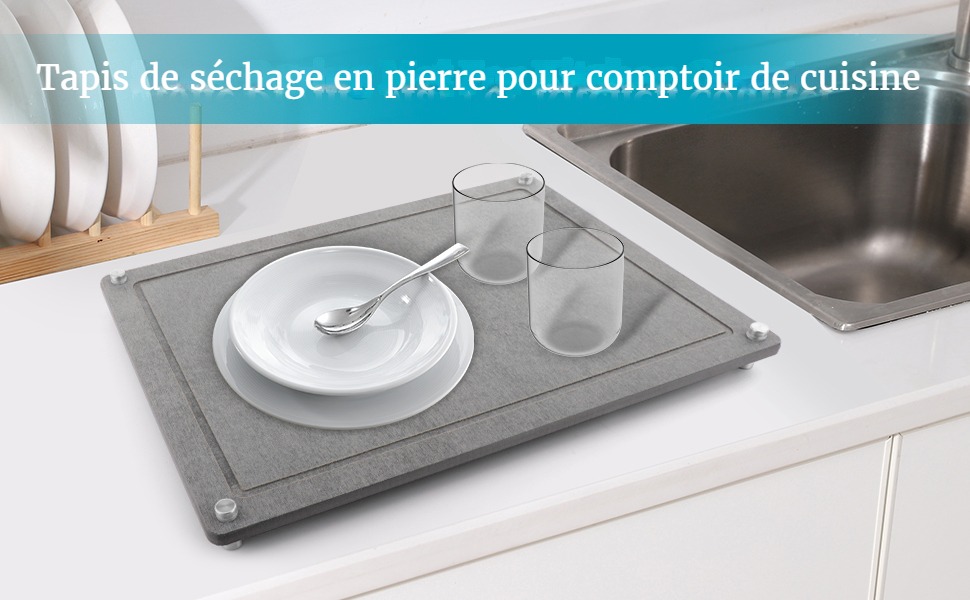 pierre de séchage pour comptoir de cuisine