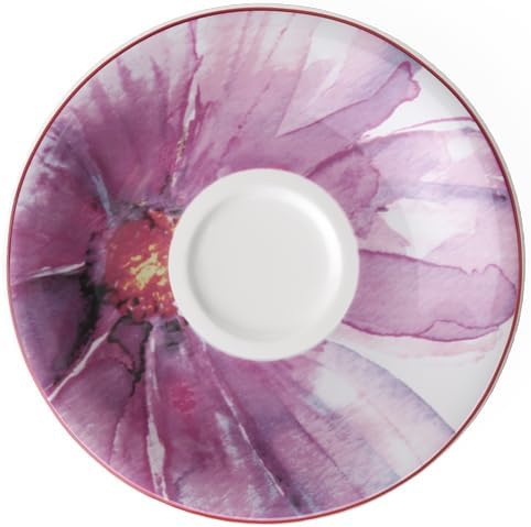 Villeroy & Boch - Soucoupe à Café Mariefleur Basic, Belle Soucoupe au Décor Floral Enjoué en Porcelaine Premium, Compatible Lave-Vaisselle, 16 cm - Nail Gallerys