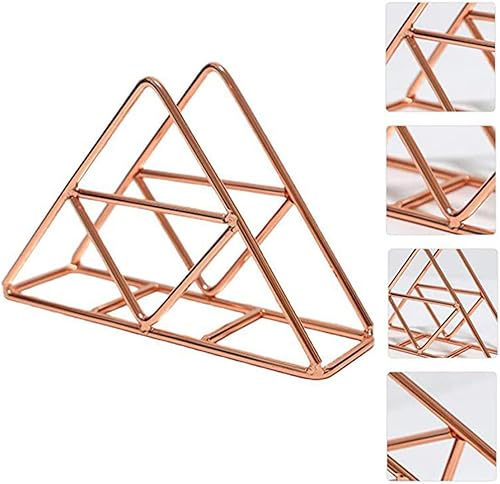 Porte-serviette en fer en papier stand de tissu organiseur dispensateur de table décoration rose or - Nail Gallerys