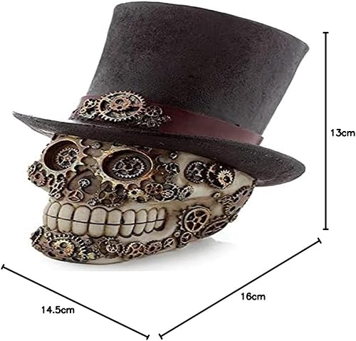 Steampunk Style Skull with Top Hat - Nail Gallerys