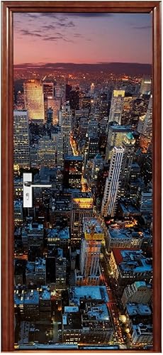 A.Monamour Sticker Porte Autocollant Poster De Porte 3D Paysage De Jardin Vinyle Affiche De Porte Sticker Mural Papier Peint Art Décor 77 x 200 cm - Nail Gallerys